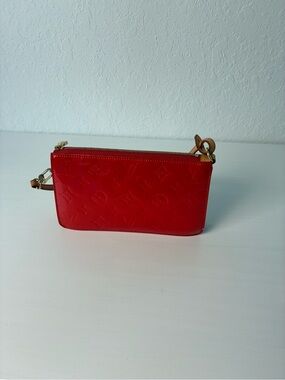 Vintage Louis Vuitton Red Monogram Vernis Lexington Pochette Bag